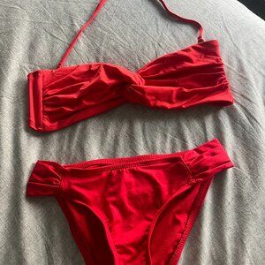 Mossimo Supply Co. Twist‑Front Convertible Bandeau Bikini Set